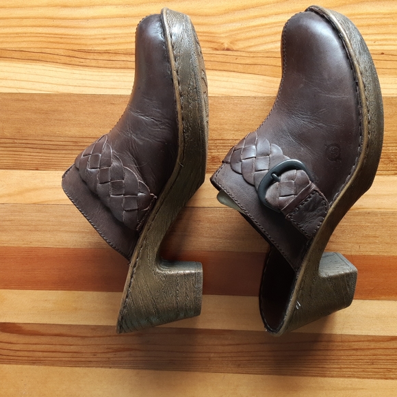 Born Clogs Boho Brown Buckle Size 9m - Picture 3 of 11